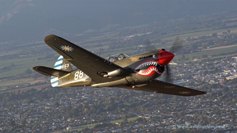P40 самолет Kitty Hawk
