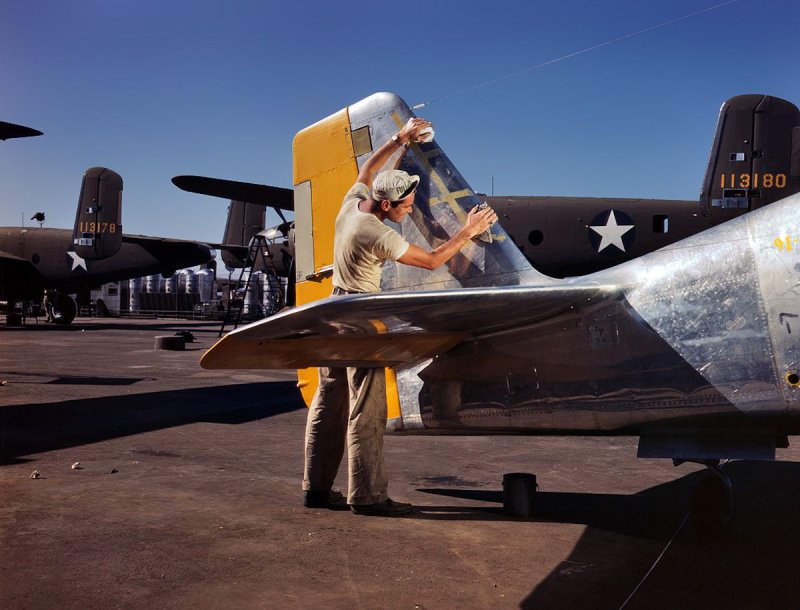 Пилот США второй мировой p51