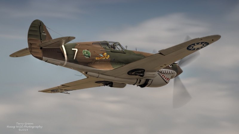 Самолет Curtiss p-40b Tomahawk