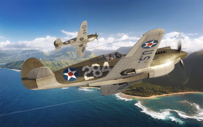 Curtiss p-40 Warhawk модель