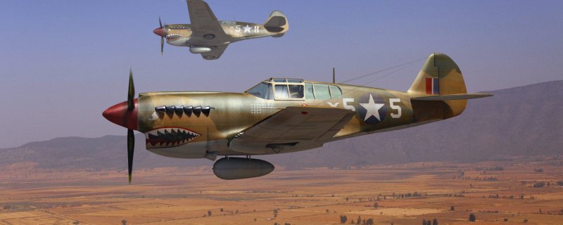 Curtiss p-40e Kittyhawk самолет