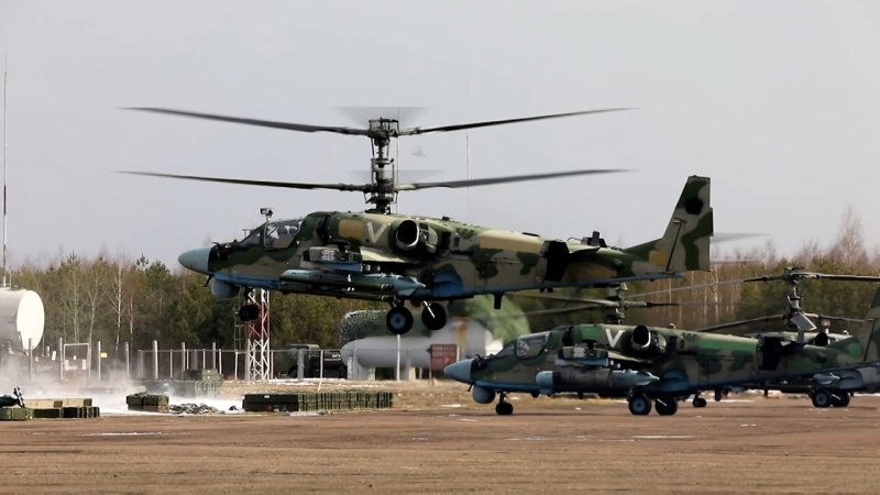 Вертолёты России военные ка-52