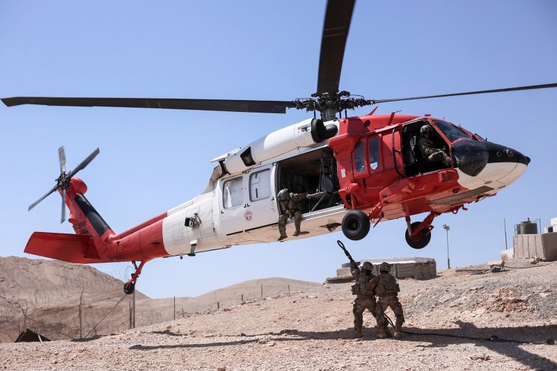 Black Hawk with muscles