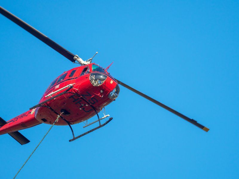 Вертолет "Air Rescue", красный 3+