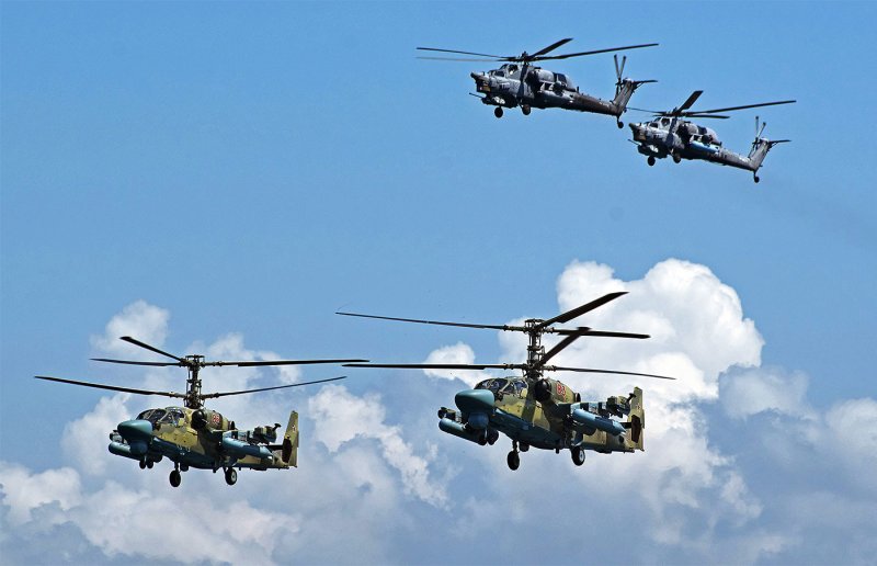 Ми28 вертолет и к52