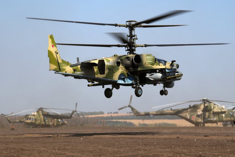 Модель русского военного вертолета