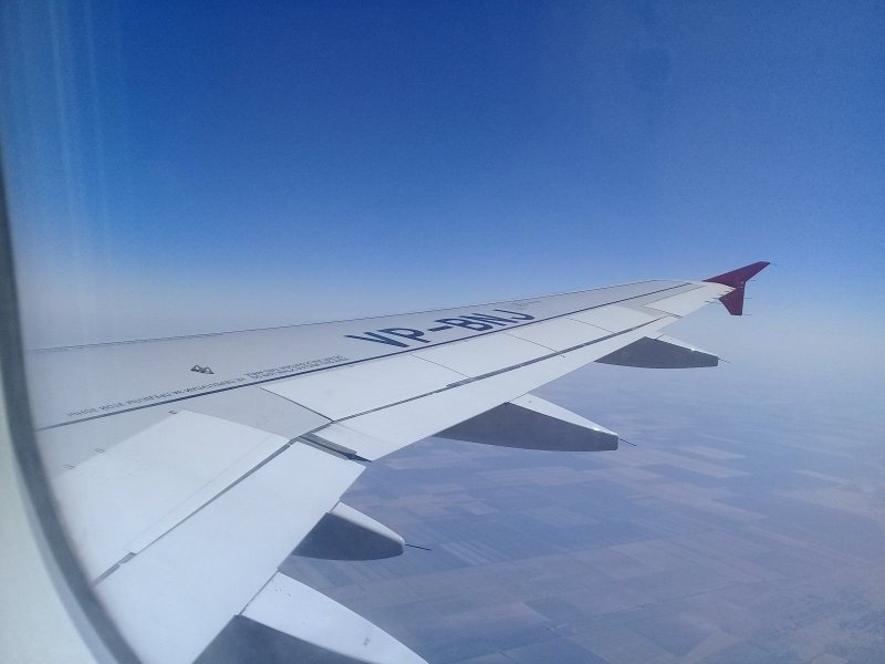 А 320 Аэрофлот вид на крыло