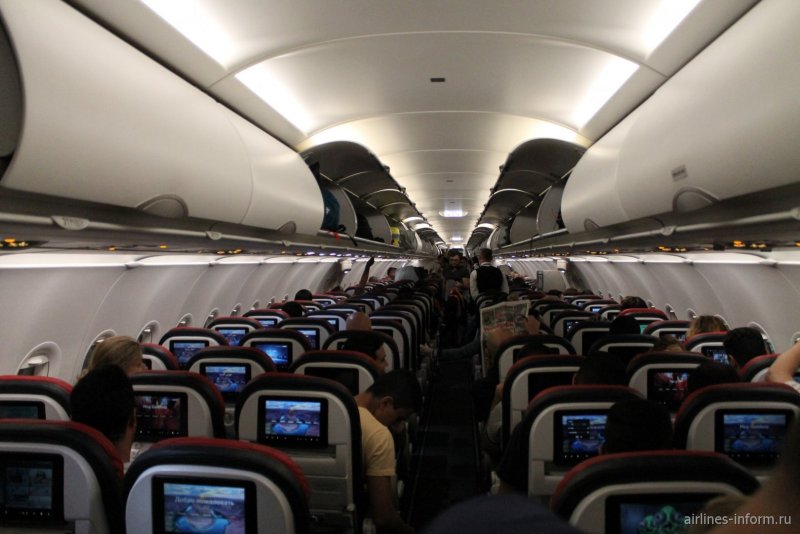 Airbus a321 Nordwind Airlines салон