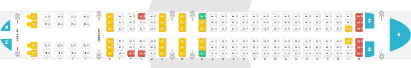 Боинг 737 расположение мест в самолете