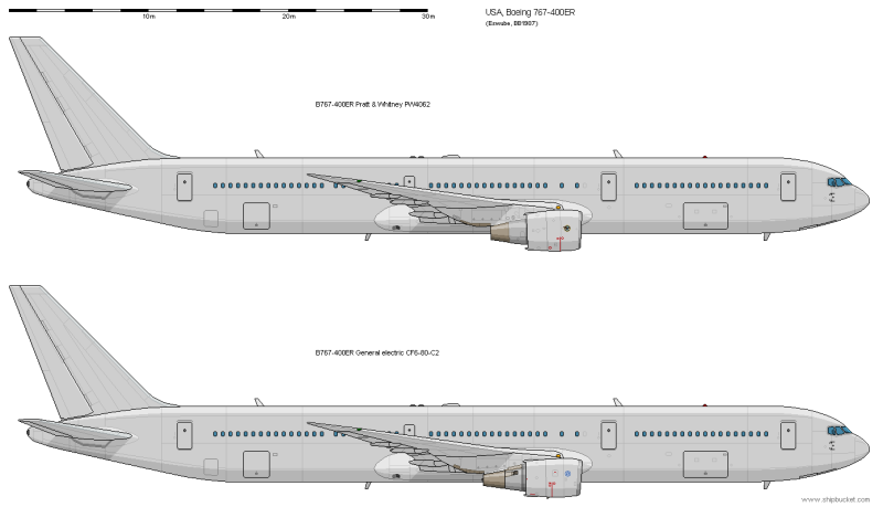 Boeing 767-300er чертеж