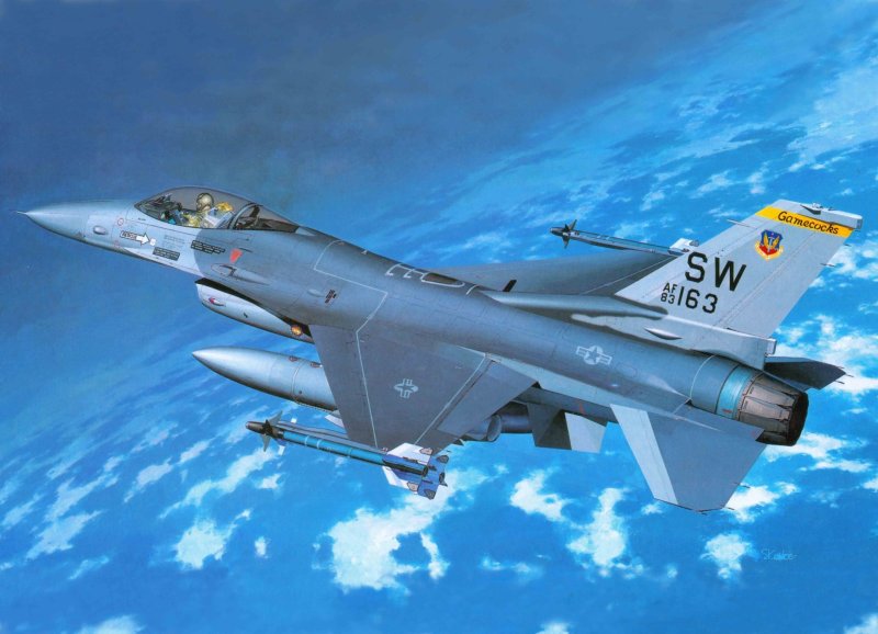 F16 истребитель