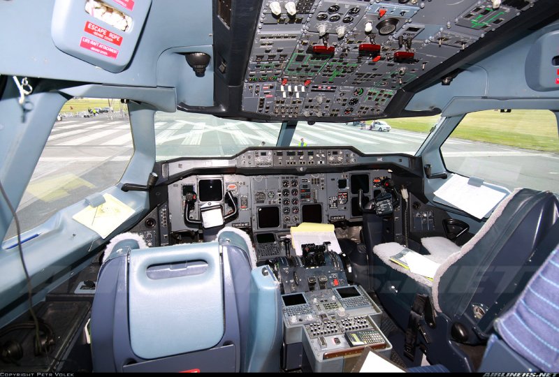 Airbus a300 кабина пилотов