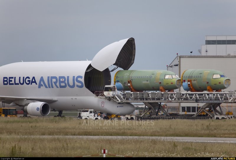 A300 Beluga погрузка