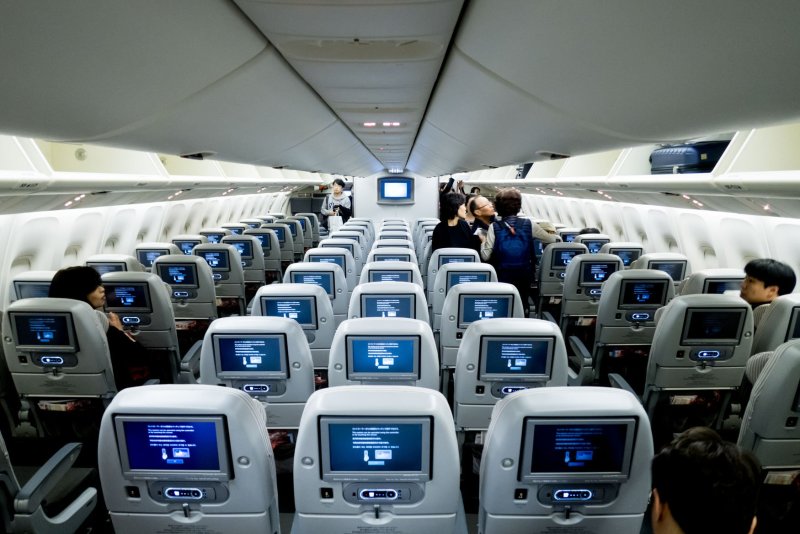 Салон самолета Боинг 767