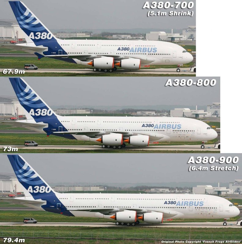 Airbus a380-800 and a380 900
