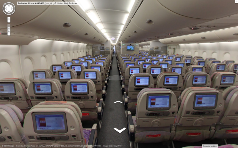 Airbus a380-800 Emirates эконом