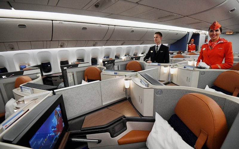 Новый Боинг 777 Аэрофлота салон бизнес