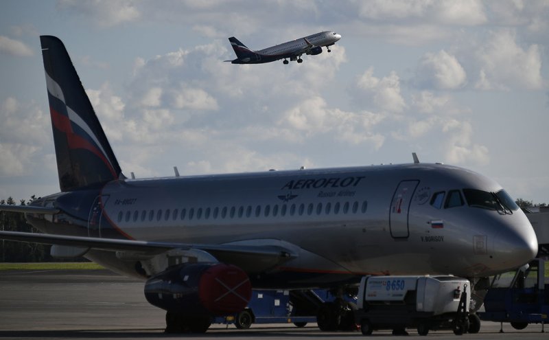 SSJ-100 самолет Аэрофлот