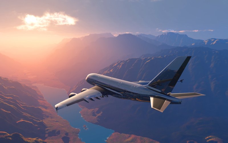 Самолет над горами