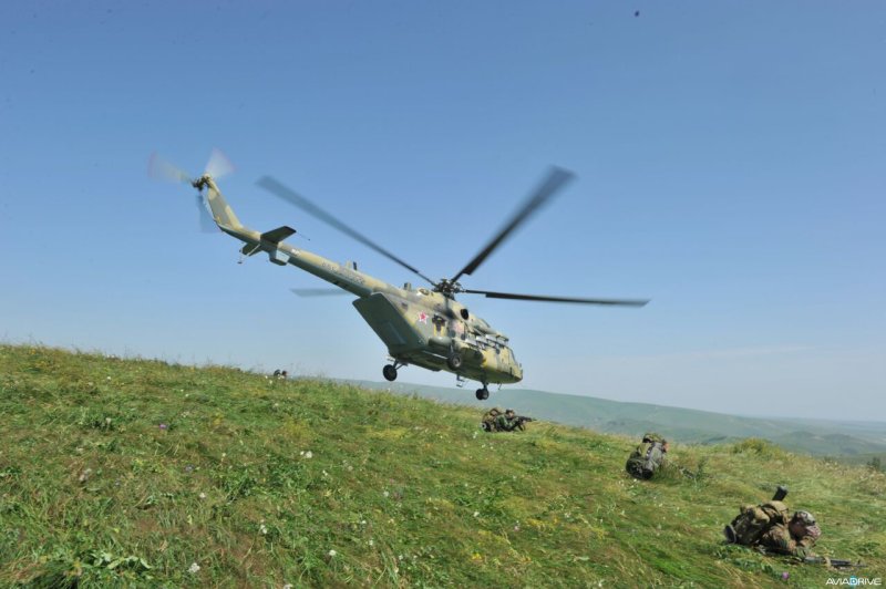 Высадка десанта с вертолета ми-24
