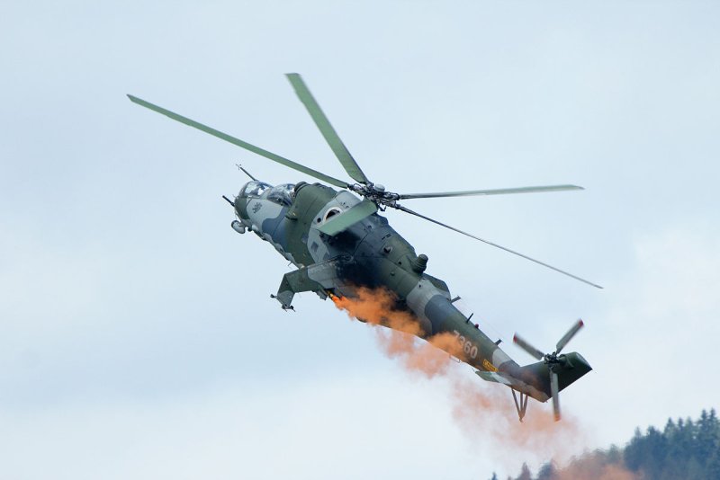 Ми-24 вертолёт выстрел