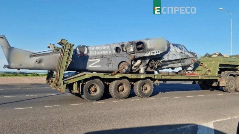 Подбили ка 52 в Украине