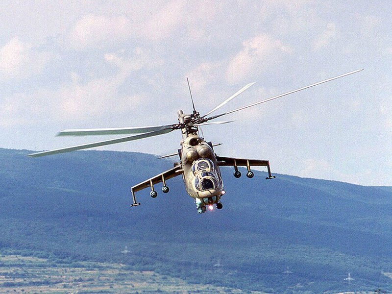 Вертолет ми-24 вид спереди