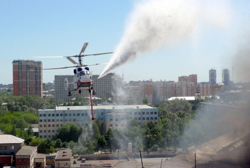 Пожарный вертолет Москва