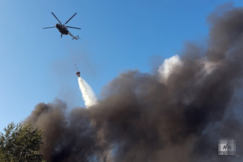 Ми-8 тушение пожаров