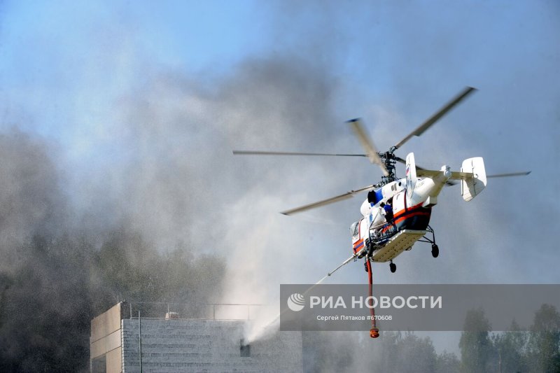 Пожарные вертолеты МЧС ка-32