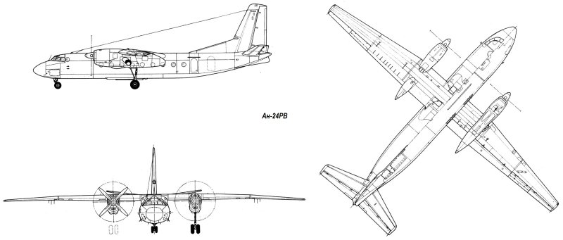 АН-24 пассажирский самолёт