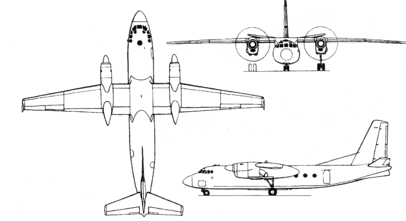 АН-24 схема самолета