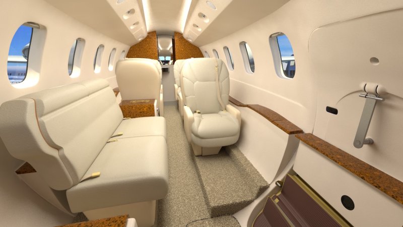 Piaggio p.180 Avanti салон