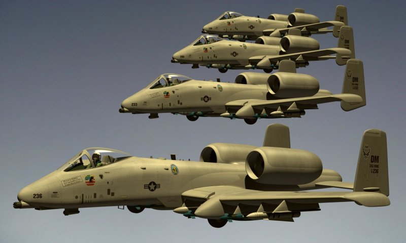 Штурмовик a-10 Thunderbolt II.