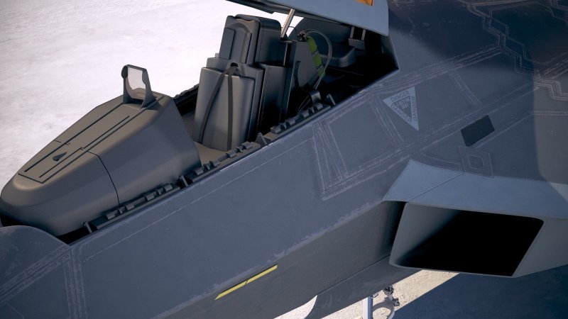 Lockheed Martin f-22 Raptor кабина