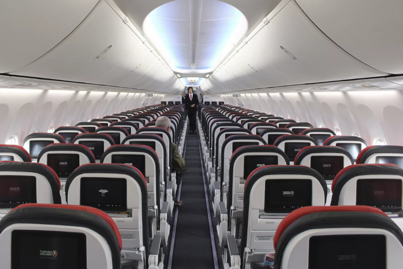 Airbus a321 Turkish Airlines салон