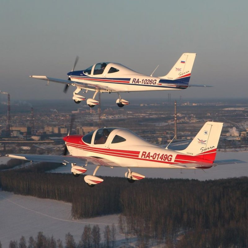 Tecnam p2002 полет по кругу