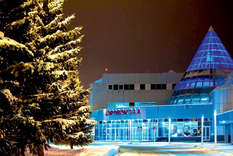 Аэропорт Ханты-Мансийск зима