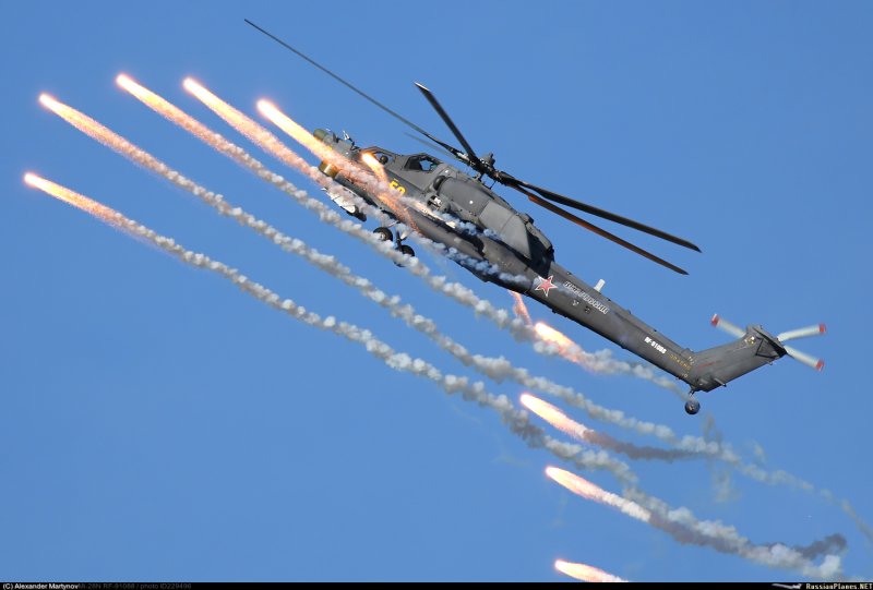 Ми-28 вертолёт тепловые ловушки