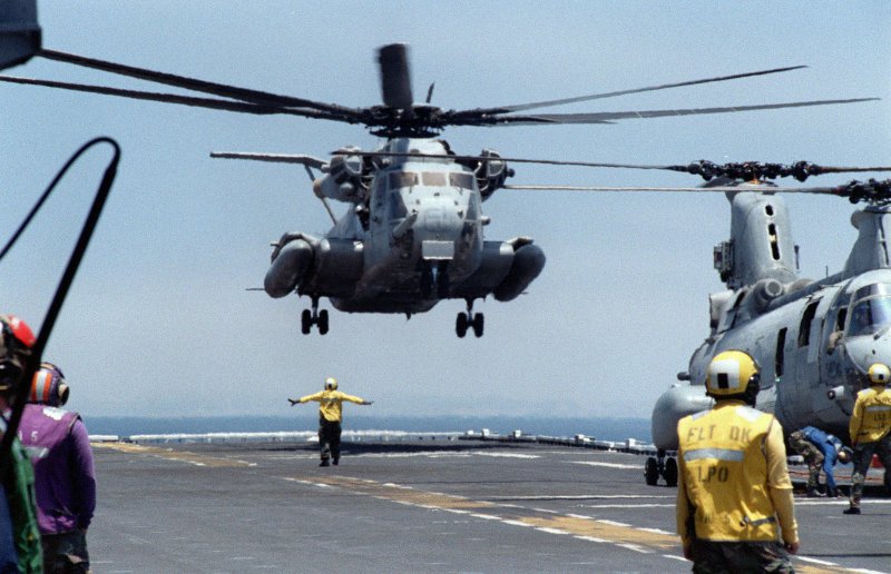 Ch 53e на авианосце