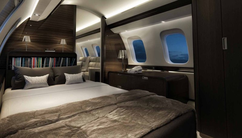 Bombardier Global 7000 салон