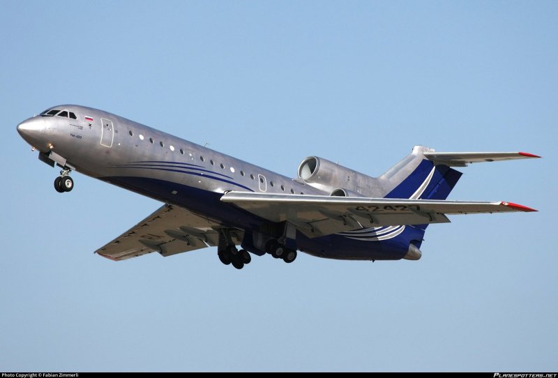 Yakovlev Yak-42d габариты