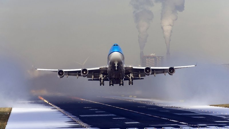 Посадка Boeing 747