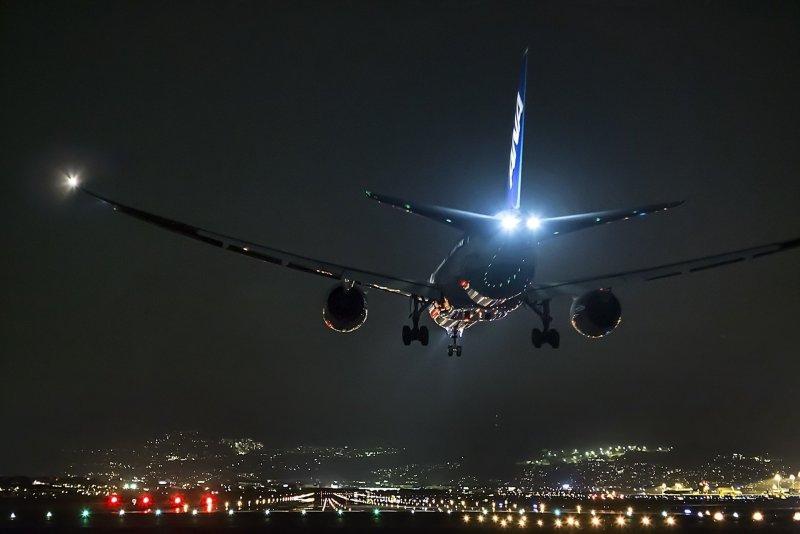 Боинг 747 посадка