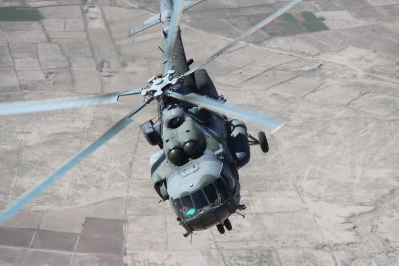 Вертолет ми-171ш-в в полёте