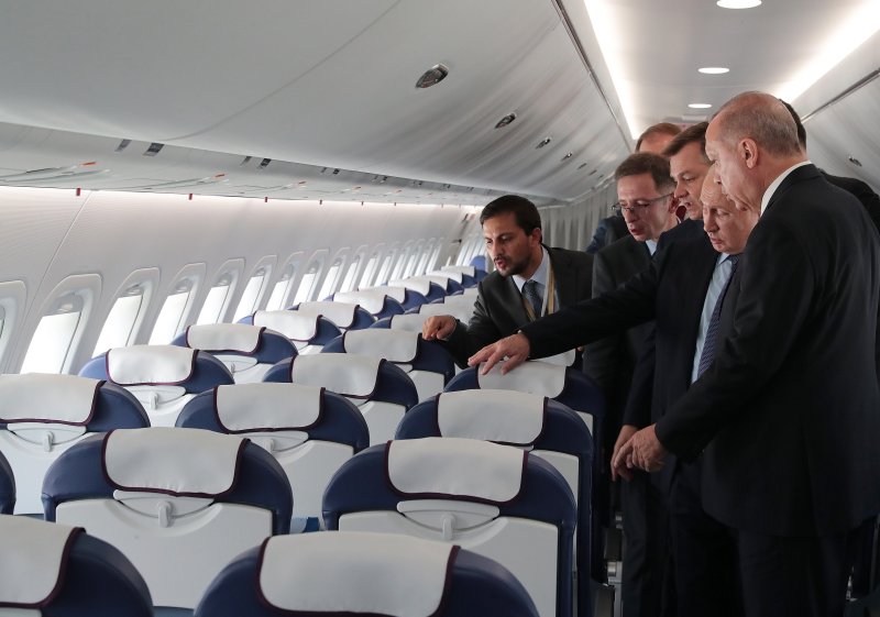 Самолет МС-21-300 салон