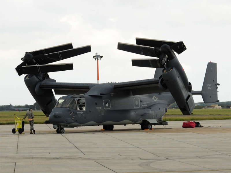 V 22 Osprey сложенный