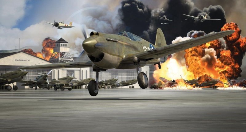 Curtiss p-40b Tomahawk Перл-Харбор