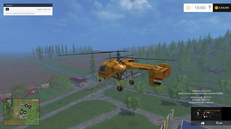 Farming Simulator 19 вертолет