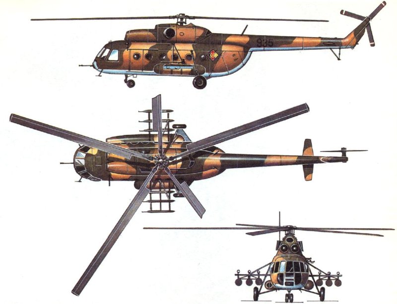 Конструкция вертолета ми-8